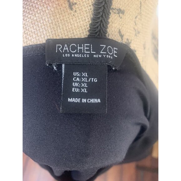 (C-95) Rachel zoe los angeles new york womens top size XL black color long sleev - Picture 5 of 7